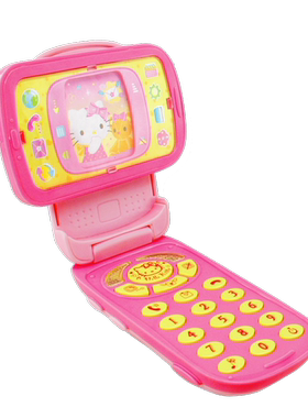 凯蒂猫正版旋转视像电话KT50049仿真手机女孩过家家玩具触屏手机