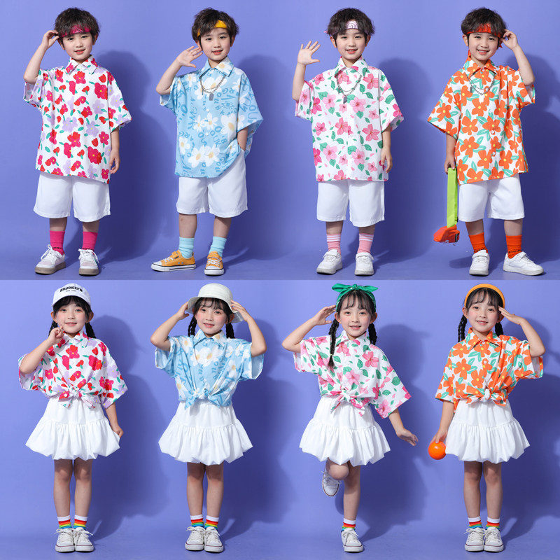 90年代复古港风幼儿园一年级小学生演出服啦啦队六一儿童表演服装