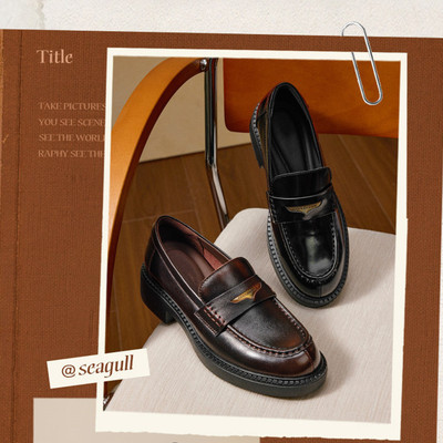 商场同款女鞋海鸥乐福鞋女B2972