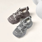 商场同款2026新款女鞋子机能风灰色老爹鞋厚底增高休闲运动鞋F1H1