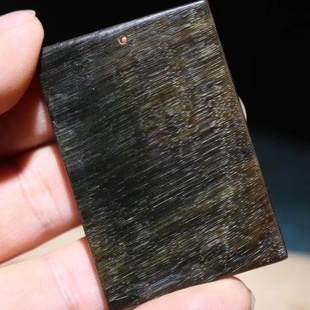 保真天然黑驴蹄子平安无事牌男女士吊坠项链坠文玩黑色鱼籽纹饰品