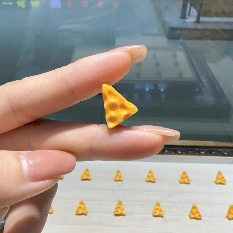 根付骨角三角奶酪diy配件手工编织手绳项链文玩佛珠时尚配饰品