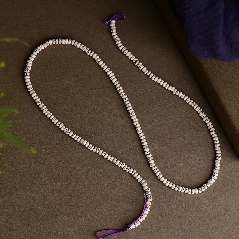 天然星月菩提子素珠 108颗diy手串项链 4.4*2.4MM小珠 包邮 sh668