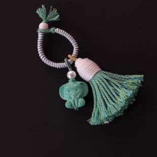 原创菱镁矿象神提溜配件手工diy文玩时尚配饰佛珠百搭饰品