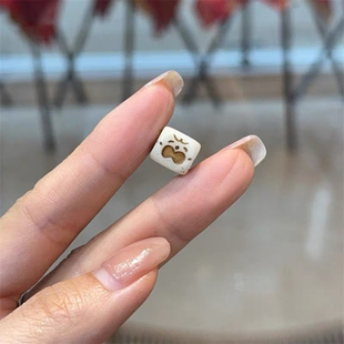 牛骨喜怒哀乐diy配件手工编织手绳项链文玩佛珠时尚配饰品隔珠