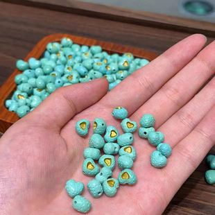 菱镁矿陨石爱心散珠 DIY文玩佛珠手串项链