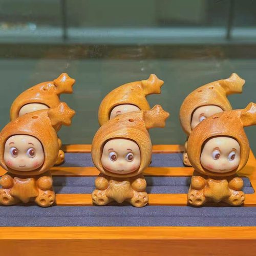 芭比檀星星人diy配件手工编绳手链串珠项链挂件文玩手串配饰