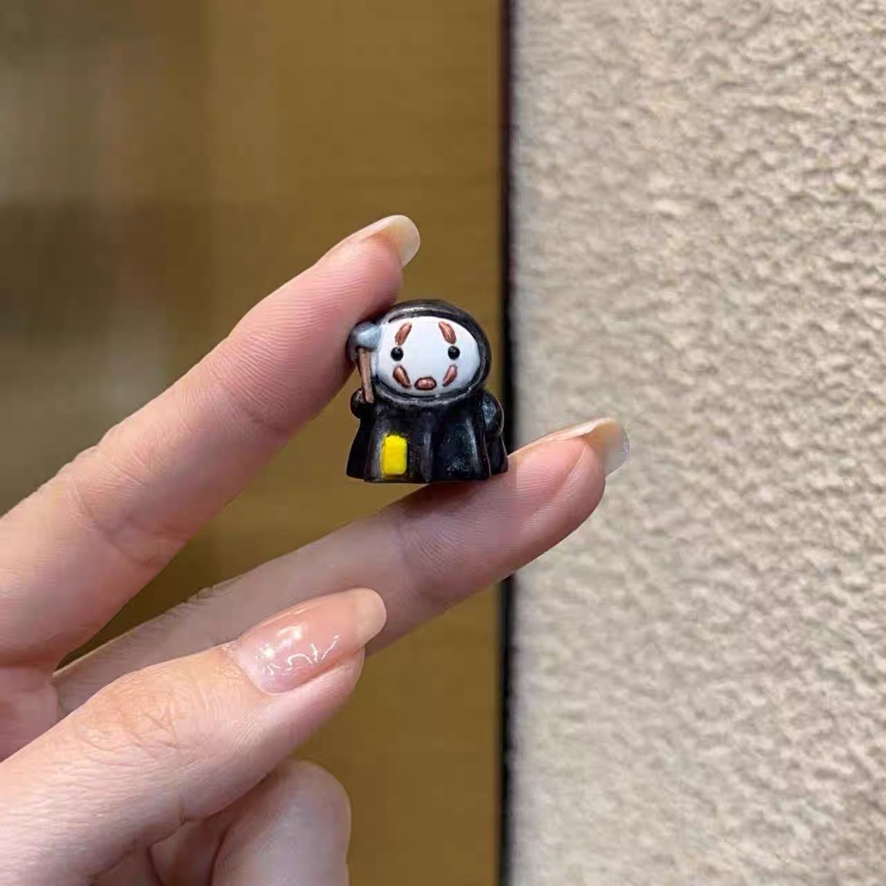 鹿角根付无脸男死神配件diy文玩时尚配饰佛珠手工编织手串