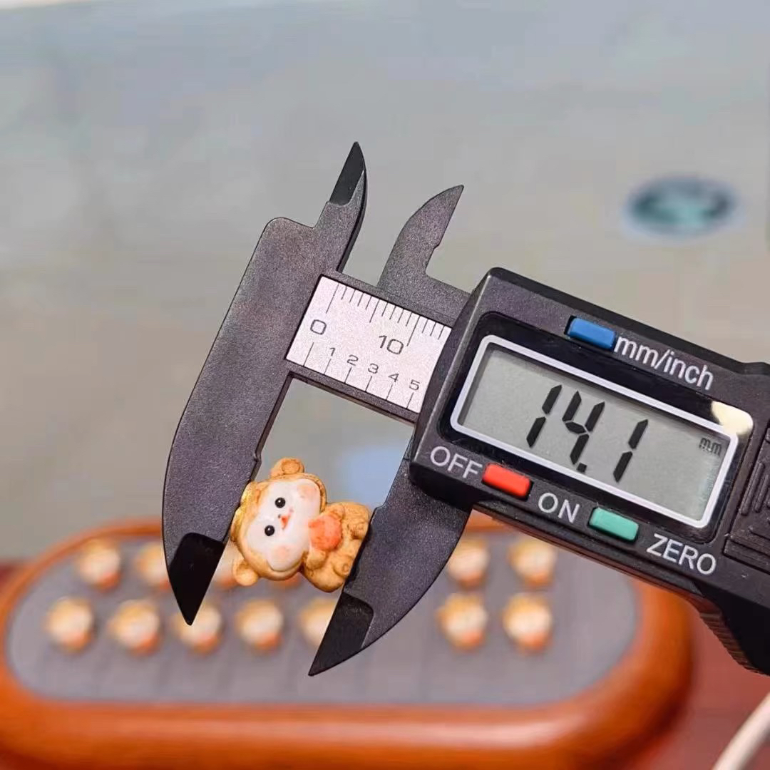 鹿角根付小猴子diy配件手工编织手绳项链文玩佛珠手串配饰品隔珠