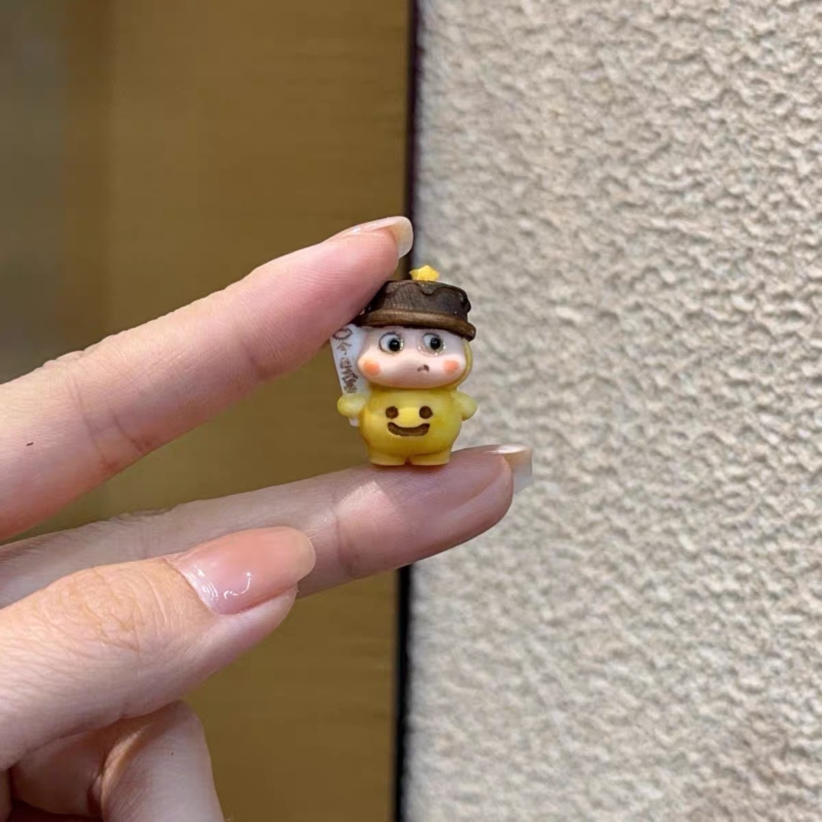 象牙果根付星星人手工diy配件材料编绳挂件手链串珠文玩配饰品