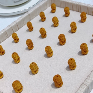 原创手工编织绳小号老山檀四不佛配件diy文玩佛珠手串项链手绳珠