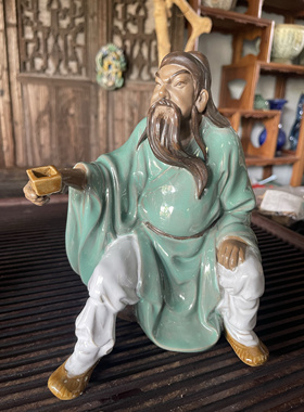 石湾公仔陶瓷摆件家居装饰品摆设三国典故刘备关羽张飞桃园三结义