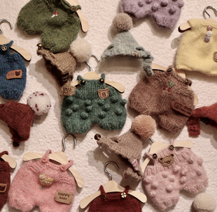 空想集手作手工娃衣棒针熊兔子ob11小布迷你衣服小物系列