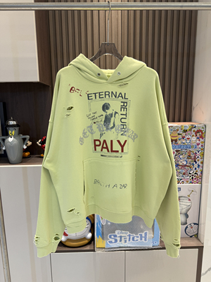 PalyHollywood涂鸦字母连帽卫衣