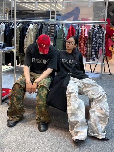 Fararchive美式小众工装迷彩裤