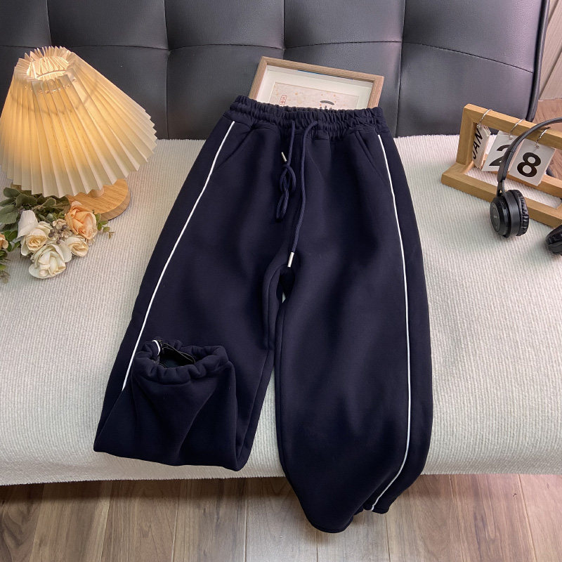 海洋家特价童装 男女童中大童运动裤青少年一体绒休闲卫裤校服裤,童装/婴儿装/亲子装,裤子,淘宝优惠券,粉丝福利购,淘宝优惠卷