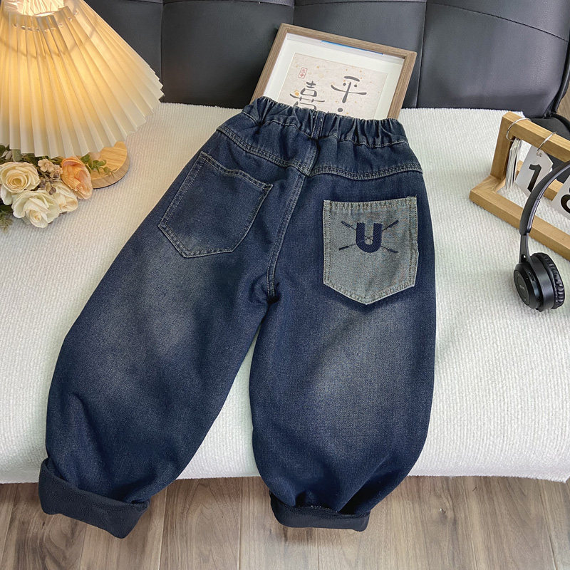 海洋家特价童装 男女童中大童一体绒牛仔裤 儿童冬款加厚休闲裤,童装/婴儿装/亲子装,儿童牛仔裤,淘宝优惠券,粉丝福利购,淘宝优惠卷