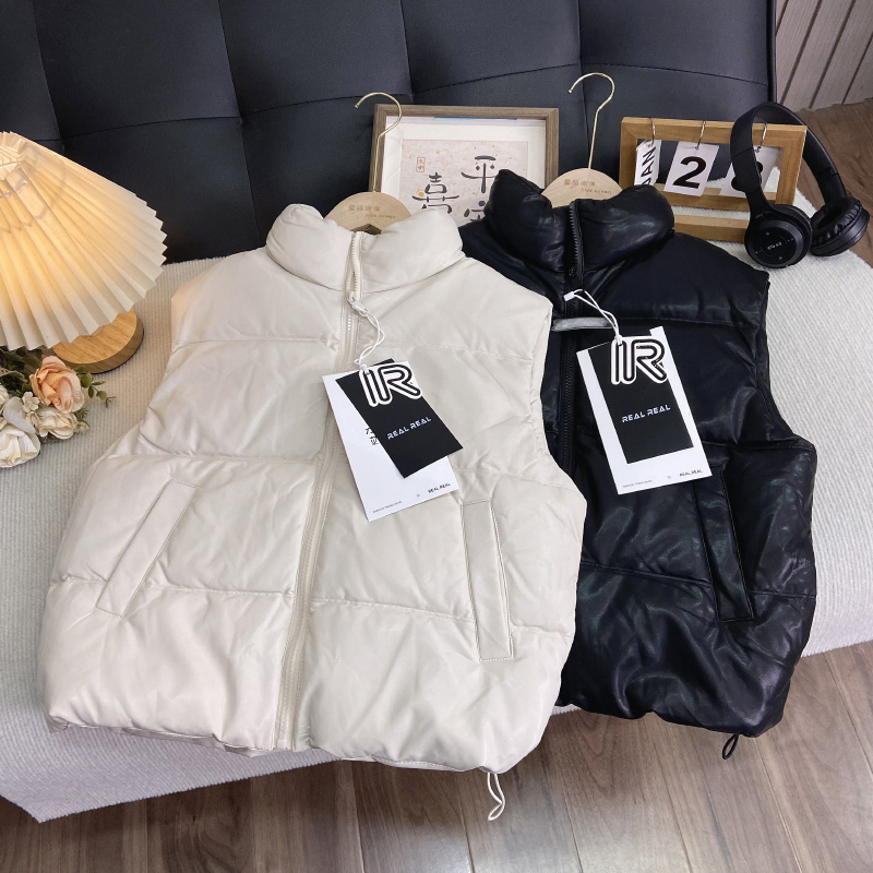 海洋家特价童装 儿童冬款皮马甲 中大童羽绒马夹男女童潮款