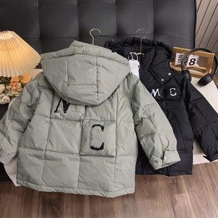 海洋家特价童装儿童冬款羽绒服中大童洋气冲锋衣羽绒袄男女童保暖