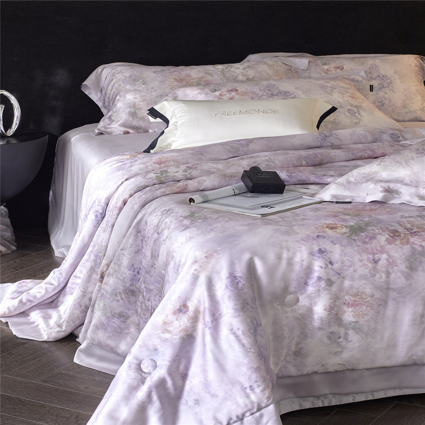 100支莱赛尔天丝夏凉被四件套空调被双人夏季桑蚕丝冰丝薄款被子