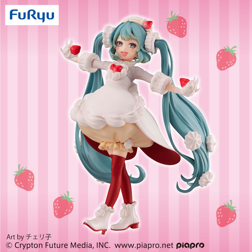 日版初音未来草莓蛋糕景品包邮
