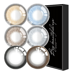 Pinkg奶油波力咖啡蛋堡曲奇奶糖小酪水晶棕14.5美瞳半年抛正品WN