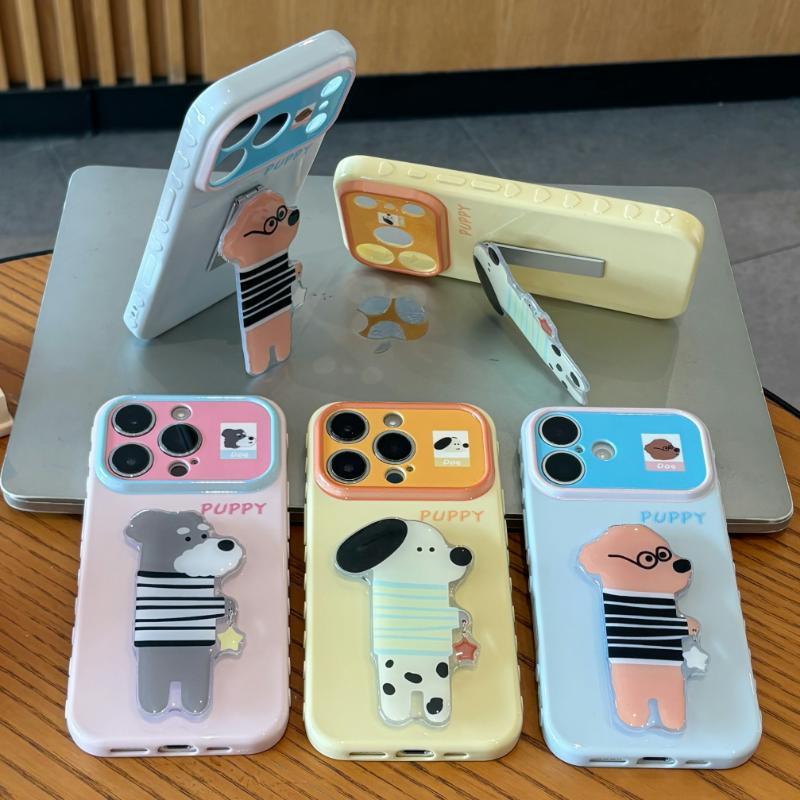 泰迪雪纳瑞小狗支架适用苹果17promax手机壳iPhone16pro小米17华为mate80pura80K90reno15y300x200nova14iqoo