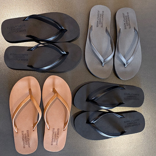 summertaste平底pu人字拖