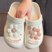 护士洞洞鞋 沙滩户外海边凉拖鞋 百搭外穿包头透气卡通可爱夏季 新款