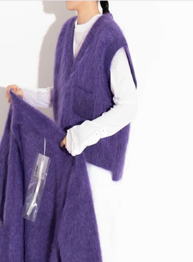 MACQNF正品2022秋冬百搭宽松显瘦马海绒马甲女MQ89093A