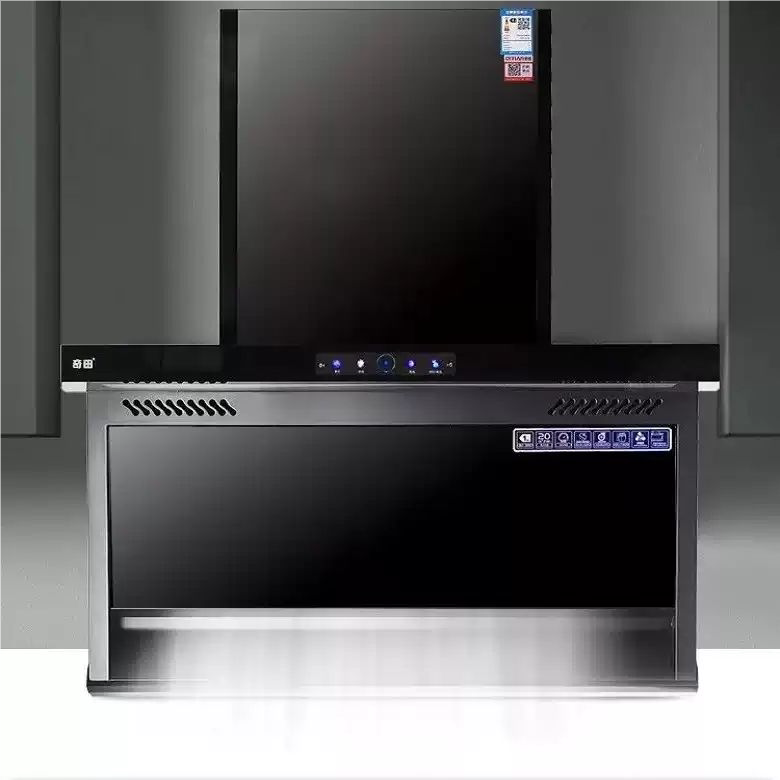 奇田顶侧双吸抽油烟机自动清洗热除油智能体感 控制CXW-360-D07