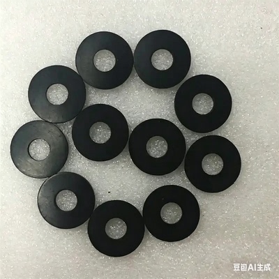 黑色GF30加玻纤PEEK圆形 垫片进口聚醚醚酮 耐高温 酸碱绝缘密封