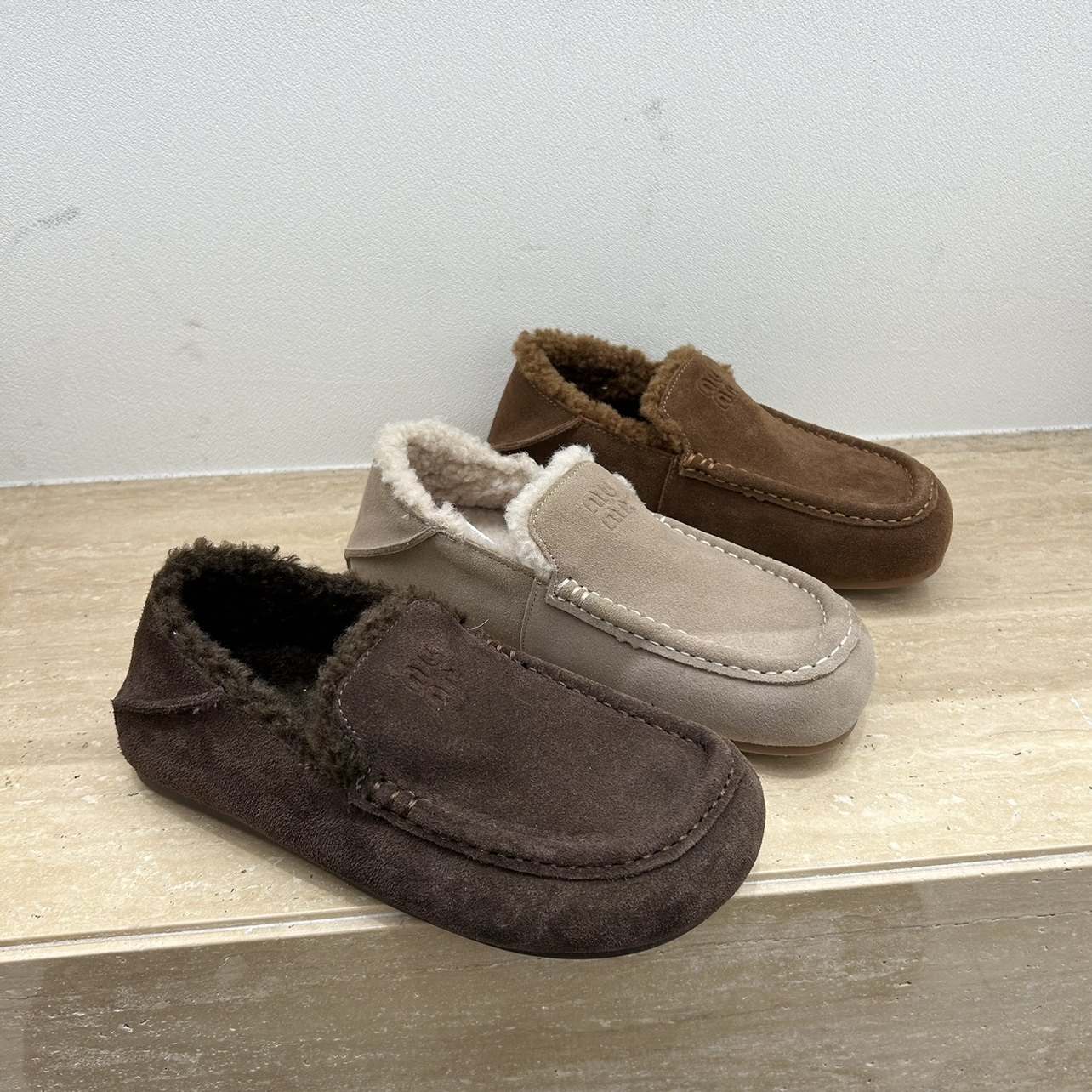 欧洲站真皮复古加绒勃肯鞋女款2025新平底一脚蹬懒人鞋百搭豆豆鞋,女鞋,时尚雪地靴,淘宝优惠券,粉丝福利购,淘宝优惠卷