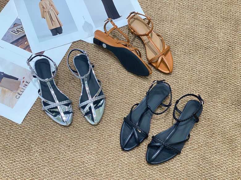 欧洲站韩版绑带凉鞋女2026春夏坡跟露趾尖头气质优雅编织罗马鞋