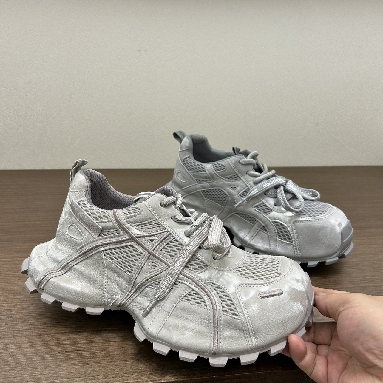 欧洲站厚底老爹鞋女款2026春季新款真皮透气网面炸街休闲运动鞋,女鞋,时尚休闲鞋,淘宝优惠券,粉丝福利购,淘宝优惠卷