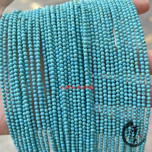 Натуральная бирюзовая природная руда, украшение-шарик, бирюзовый браслет из бисера, ожерелье, аксессуар, аксессуары, 2-16мм, DIY