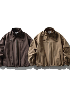 「设计师品牌」袢带领夹克男春季夹克外套男