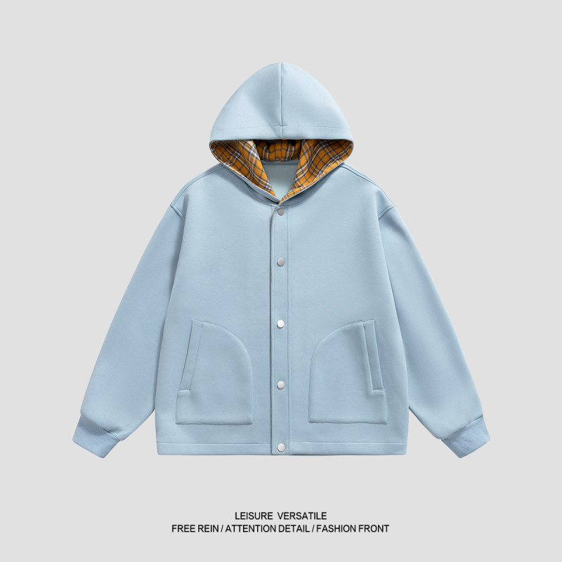 「设计师品牌」重磅470克空气层 长袖针织开衫外套卫衣秋季