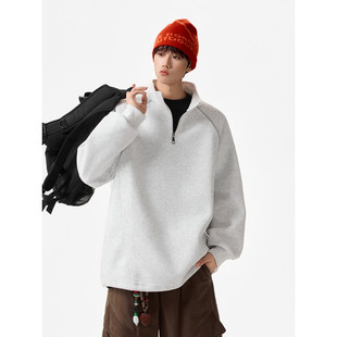 「设计师品牌」长袖套头简约宽松卫衣2026春季新款