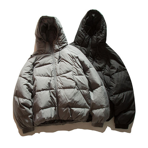 「设计师品牌」2025廓形90白鸭绒连帽羽绒服百搭休闲保暖外套