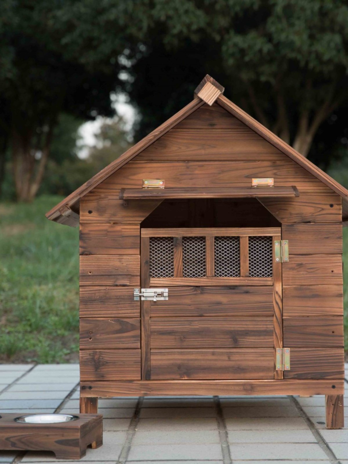 防雨防水户外实木室外大型犬木狗屋木质保暖狗窝狗笼子狗舍狗房子