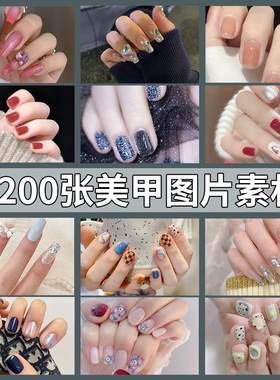 高清指甲欣赏图美妆素材海报美甲图片款式手部时尚潮流参考图