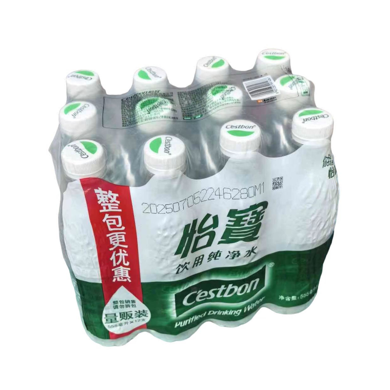 怡宝常温饮用纯净水555毫升*12支，限定实体店周边区域销售见详情