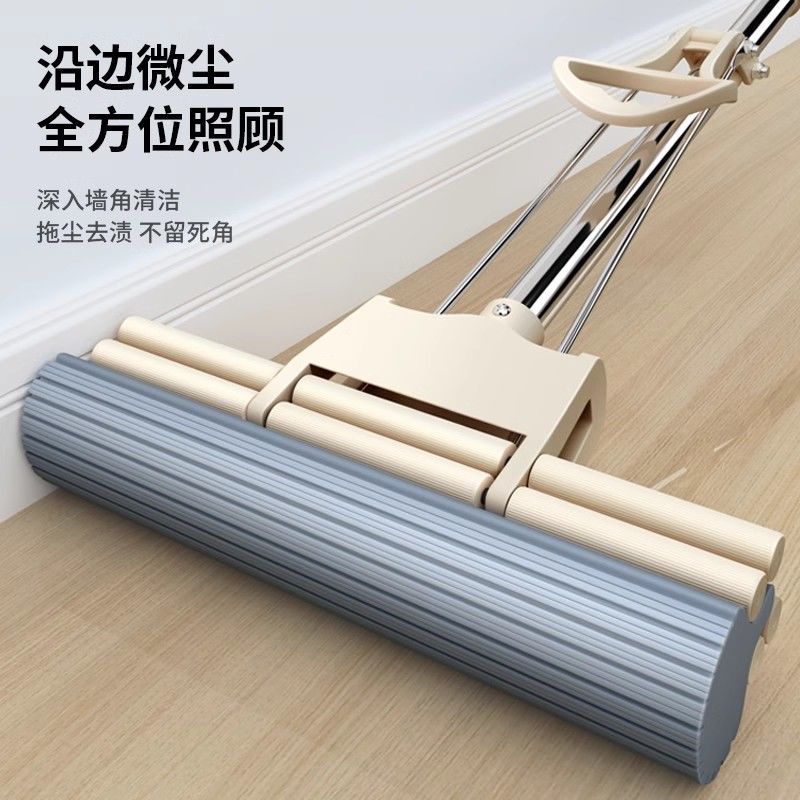 海绵拖把家用懒人一拖净