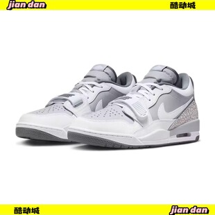 耐克男鞋Jordan Legacy AJ312灰色低帮运动休闲l篮球鞋CD7069-005