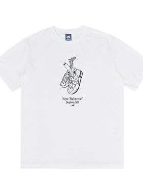 New Balance NB男子休闲圆领短袖百搭简约潮流运动T恤衫MT61I6RT