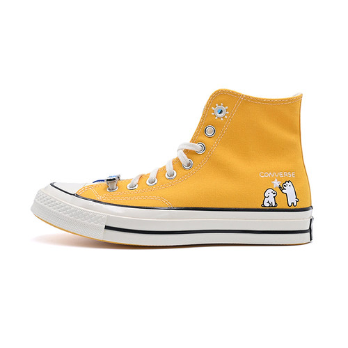 Converse匡威新款高帮情侣款帆布鞋帕恰狗联名撞色休闲鞋A21361C