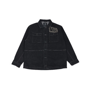 VANS范斯新款男子工装夹克潮流翻领牛仔外套休闲上衣VN000W54Q47