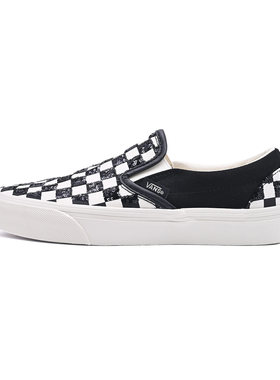 VANS范斯新款Classic Slip-On黑白棋盘格一脚蹬帆布鞋VN000D6Y705