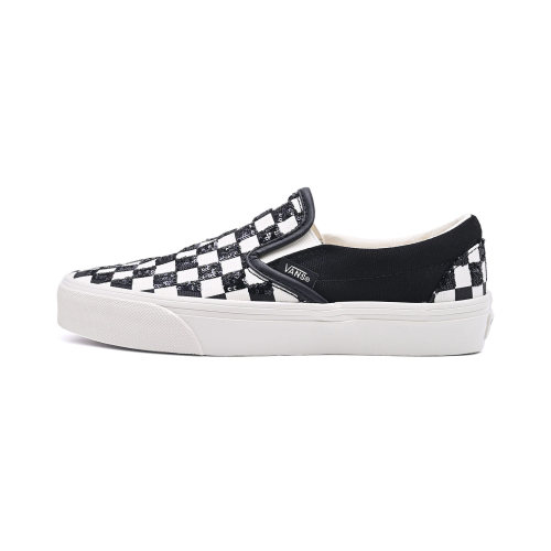 VANS范斯新款Classic Slip-On黑白棋盘格一脚蹬帆布鞋VN000D6Y705
